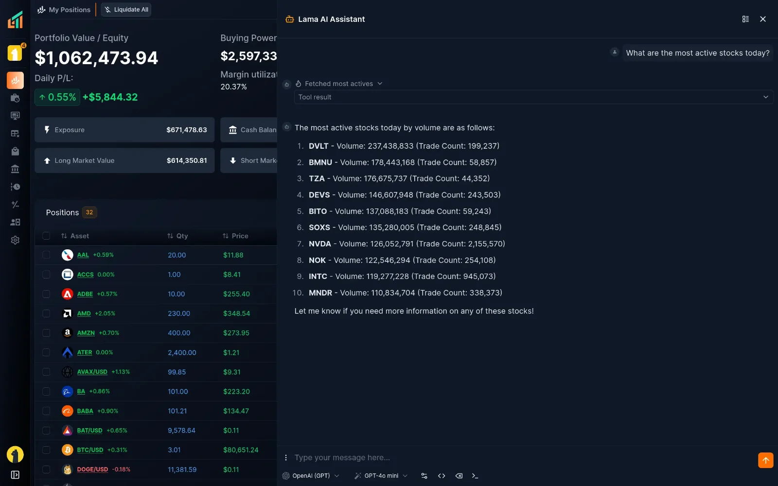 LamaTrader AI Assistant: Your Market Edge, In Plain English